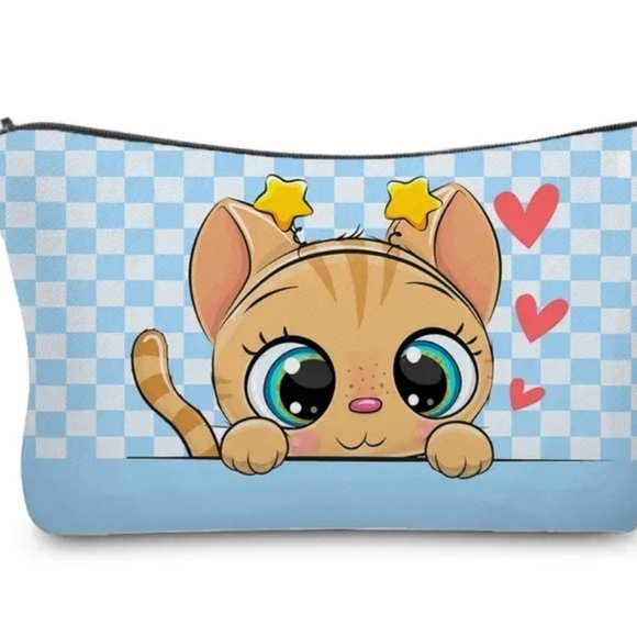 CAT Bag Cartoon cat Cosmetic Bag Portable Carry-All Bag Multifunctional - Picture 1 of 4
